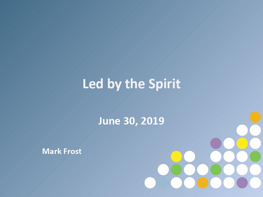 Led By the Holy Spirit