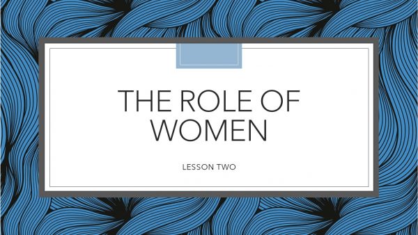 Role of Women (Lesson 8) Image